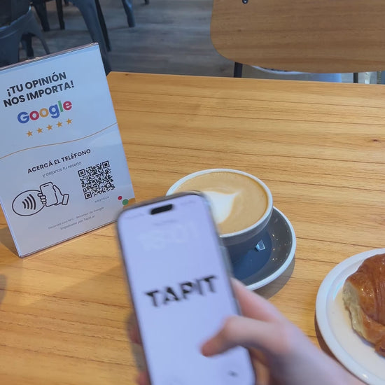 Video Cartel de Reseñas de Google funcionando