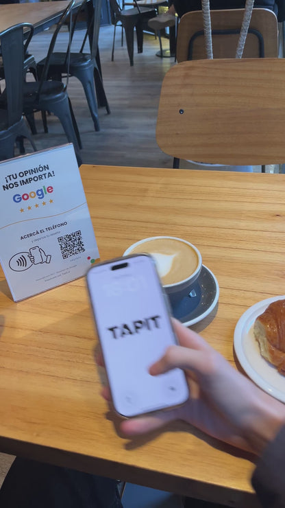 Video Cartel de Reseñas de Google funcionando
